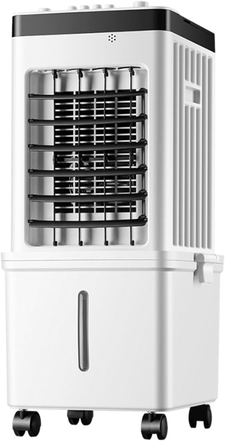  Climatiseur Portable Mobile 15 L 75 W, Refroidisseur D'air Par évaporation Avec Réservoir D'eau Amovible, Minuterie 15 H, 3 Modes Et 3 Vitesses, 40 DB, Ventilateur De Refroidissement Pour La Maison