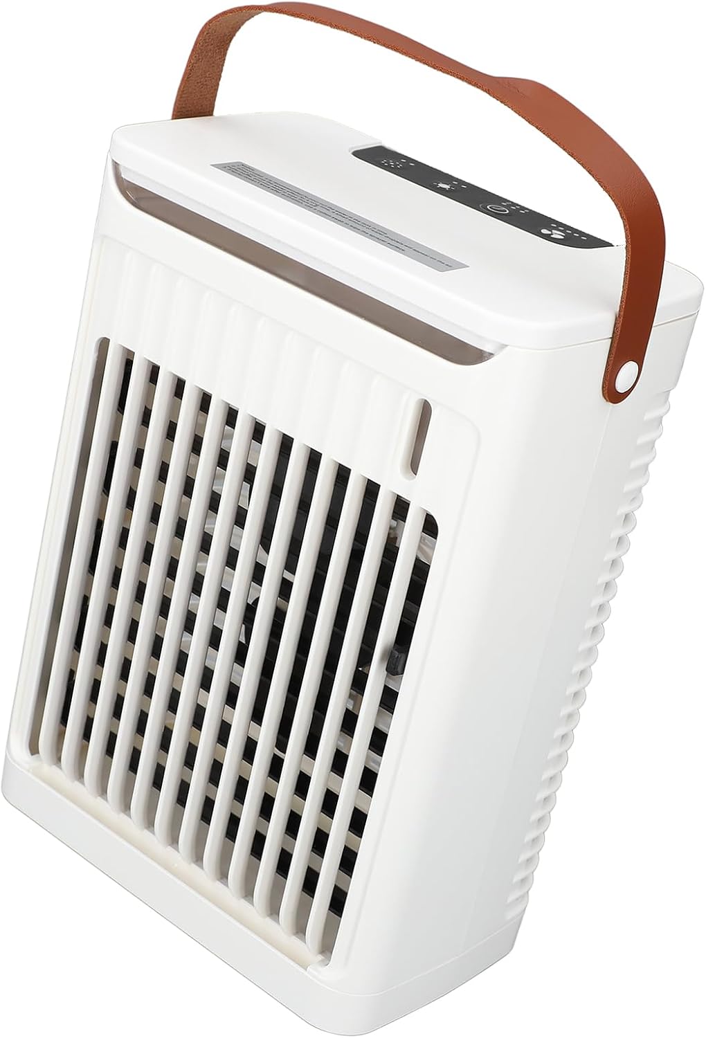 Climatiseur Portable, Humidificateur, Refroidisseur D'air, Refroidissement Efficace, 2 Brumes Froides, Ventilateur à 5 Vitesses, 7 LED, Mini Prise USB, Pour Maison, Bureau,