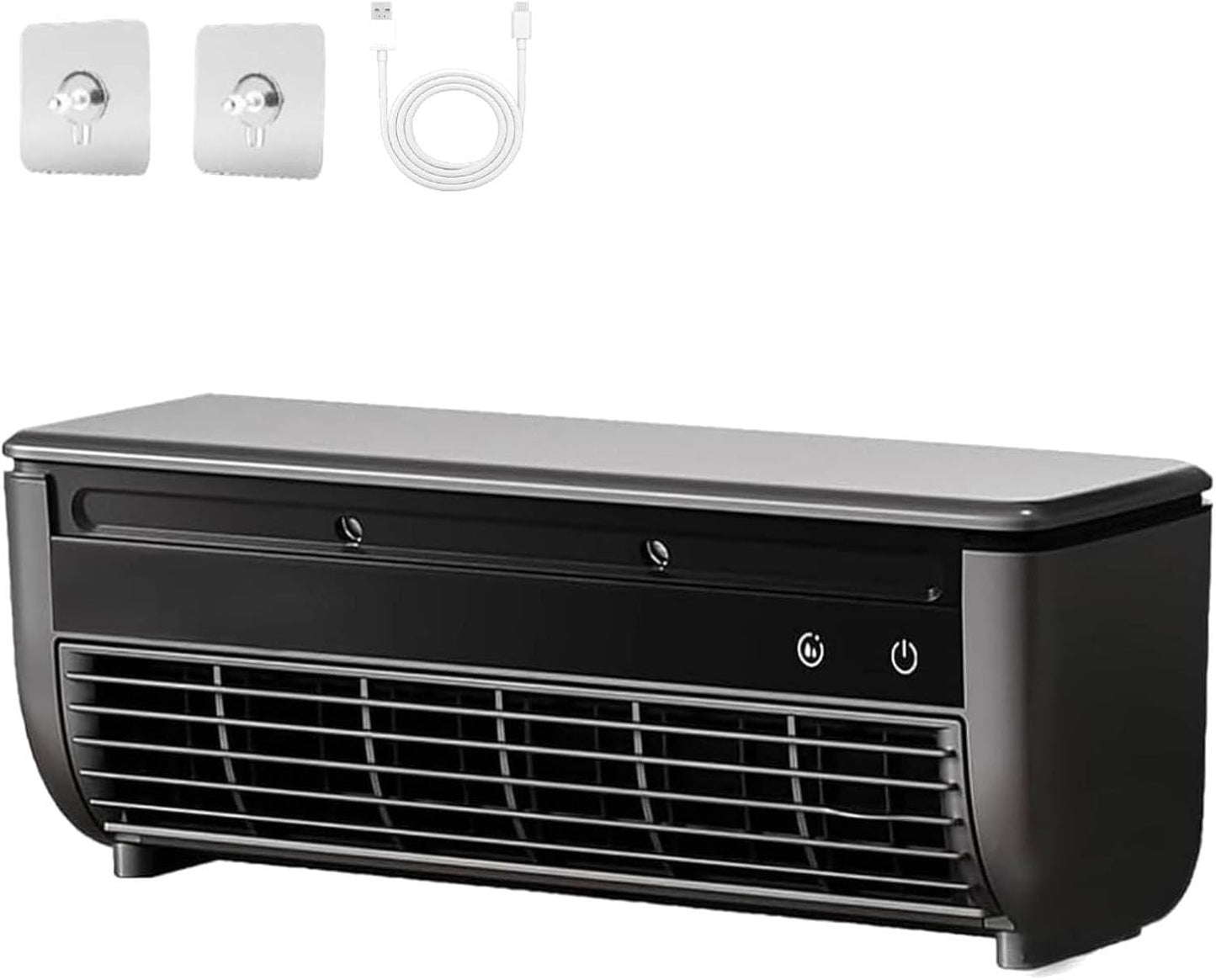 GENERIC Climatiseur Mural Portable à Charge Sans Fil Sans Perçage Pour Cuisine, Chambre à Coucher, Bureau, Refroidissement Instantané 10 Secondes Et 3 Vitesses (blanc)