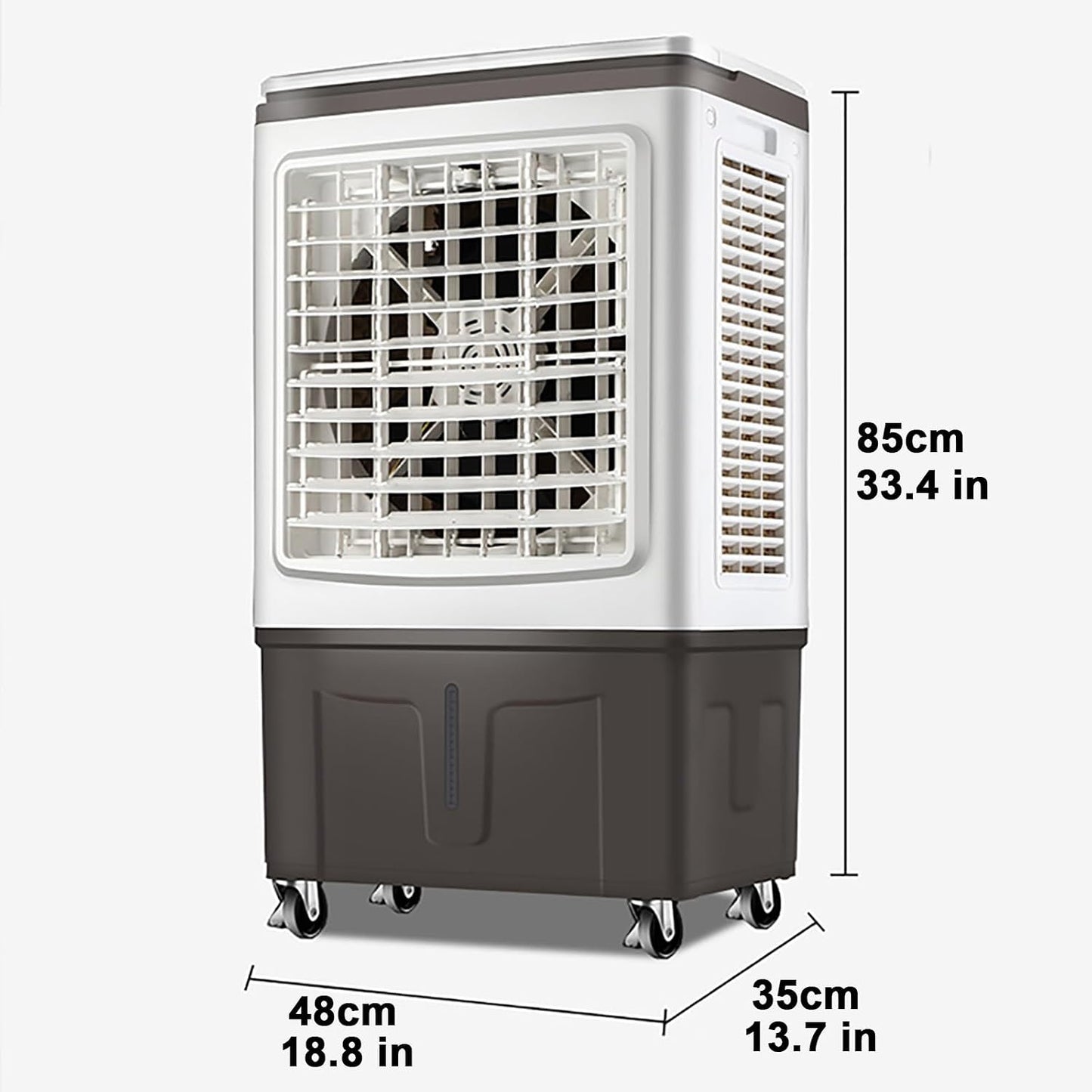  Refroidisseur D'air Portable 30 L Avec 3 Modes De Fonctionnement Et 3 Vitesses De Ventilation, Rafraîchisseur D'air évaporatif 3 En 1, Léger Et Silencieux, Idéal Pour La Maison, Le Bureau Et L'extér
