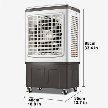  Refroidisseur D'air Portable 30 L Avec 3 Modes De Fonctionnement Et 3 Vitesses De Ventilation, Rafraîchisseur D'air évaporatif 3 En 1, Léger Et Silencieux, Idéal Pour La Maison, Le Bureau Et L'extér