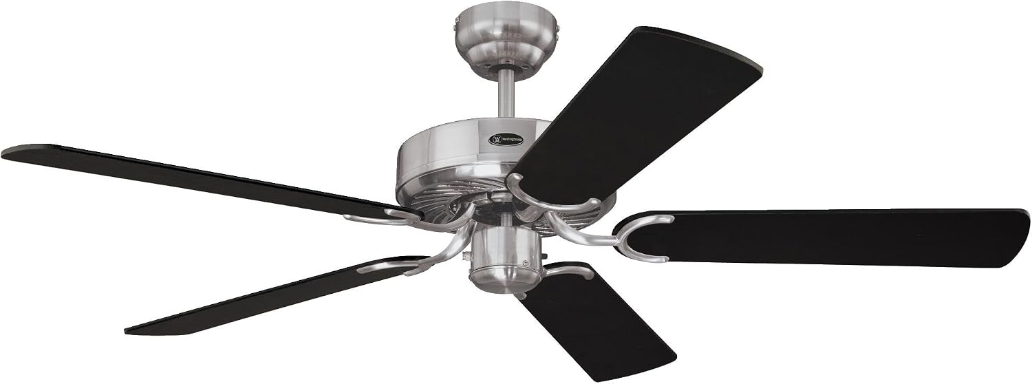  Westinghouse -78370 Ventilateur De Plafond D’intérieur En Acier Brossé De 132 Cm Cyclone