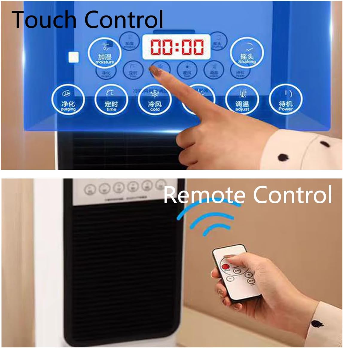  12000 BTU Unité De Climatisation Portable Avec Télécommande - Energy Class A Refroidisseurs évaporatifs Refroidissement Et Chauffage Mobile Chauffage Ventilateur De Refroidissement