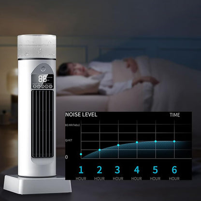  Ventilateur AC Portable – Climatiseur D'air Frais, Refroidisseur Silencieux Sans Pales Avec 6 Vitesses, Télécommande, Réservoir D'eau, Humidificateur Avec Minuterie De 6 Heures Pour Chambre à