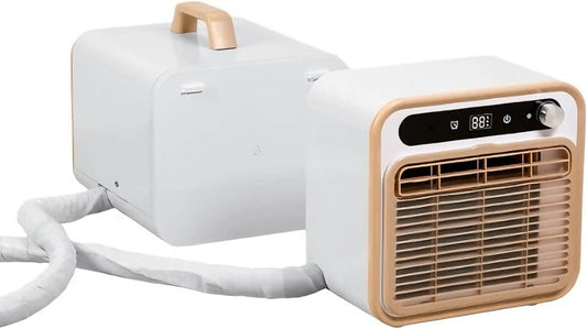  Climatiseur Portable Divisé, Unité De Climatisation De Camping Silencieux Avec WiFi Et Télécommande, 12H Minuterie, 1303m3/h Airflow, Refroidisseur D'air Sans Tuyau Léger Pour Tente, VR, Camion, Carav