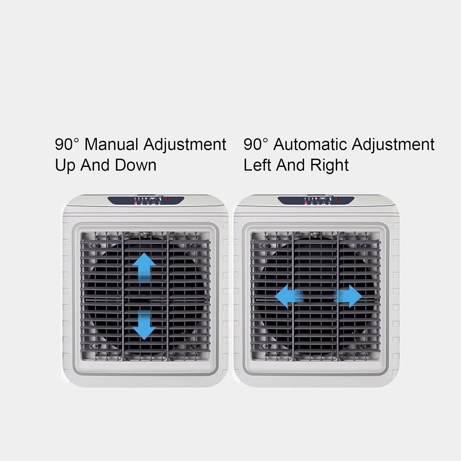  Climatiseurs Portables, Rafraichisseur D'air Avec 4 Blocs De Glace, Oscillation à 90°, Pour Garage, Cour Et Usage Commercial