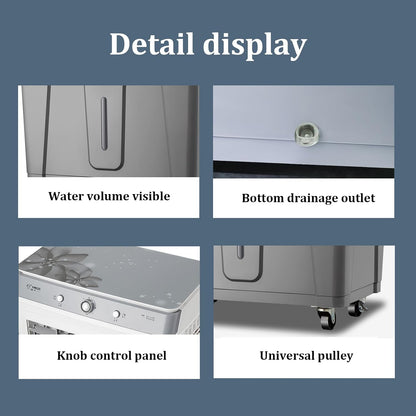 GENERIC Climatiseur Portable, Refroidisseur Par évaporation Avec Réservoir D'eau De 45 L, Trois Vitesses De Vent Réglables, Idéal Pour Hôtels, Restaurants, Ateliers, Supermarchés