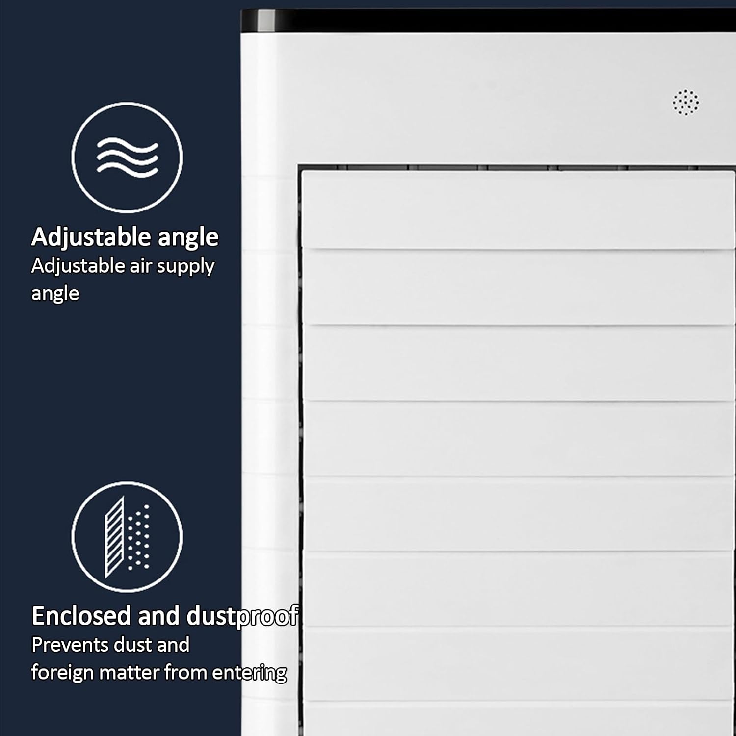 GENERIC Réservoir De Refroidisseur De Soirée 35L, Portable Avec Rouleaux Et Boîtes à Glace, Ventilateur Silencieux Pour L'intérieur/extérieur, Refroidissement Et Humidification Efficaces, Idéal Pour Le Bure