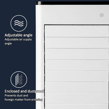 GENERIC Réservoir De Refroidisseur De Soirée 35L, Portable Avec Rouleaux Et Boîtes à Glace, Ventilateur Silencieux Pour L'intérieur/extérieur, Refroidissement Et Humidification Efficaces, Idéal Pour Le Bure