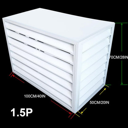  Housse De Protection Pour Climatiseur, Mini Unité Divisée En Extérieur, Housse Antivol En Aluminium Robuste, Résistante Aux UV, Aux Intempéries, économie D'énergie, S'adapte à La Plupart Des Modèles