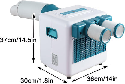 GENERIC Climatiseur De Camping Portable, Petit Refroidisseur D'air Avec Télécommande Et Minuterie, Compresseur De Réfrigération Pour Chambre, Bureau, Extérieur, 220 V