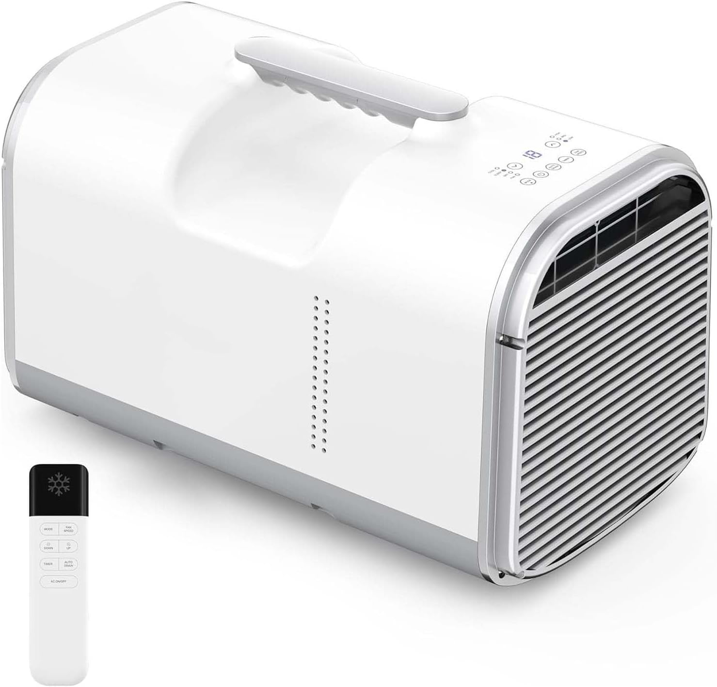  Unité De Climatisation Portable 5100 BTU, Refroidissement Silencieux Pour 110 Pieds Carrés Avec Télécommande.Design Léger Avec Poignée Pour Le Camping, RV, Chambre à Coucher Et L'extérieur