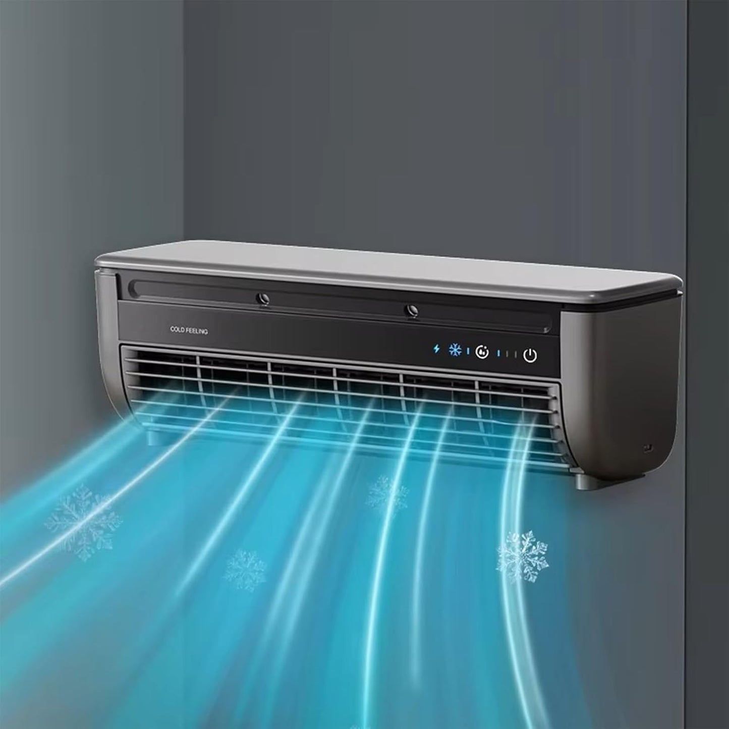  Ventilateur De Climatiseur Dispositif De Ventilateur à Trois Vitesses Avec Refroidisseur De Charge Sans Fil Fonctionnement à Faible Bruit Refroidissement Rapide Niveaux D'humidité équilibrés Pour