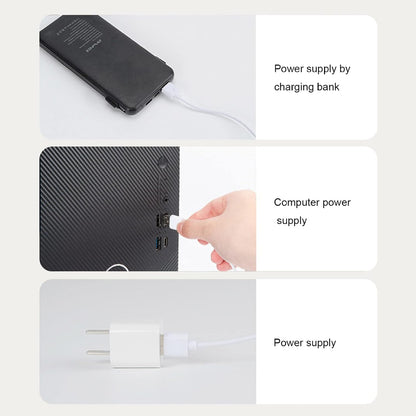  Climatiseur, Mini Refroidisseur D'air Avec Réservoir D'eau De 270 Ml, USB Chargement De Refroidisseur D'air évaporatif à 3 Vitesses, Refroidissement Personnel Silencieux, Bureau Pour Le Bureau à Domi