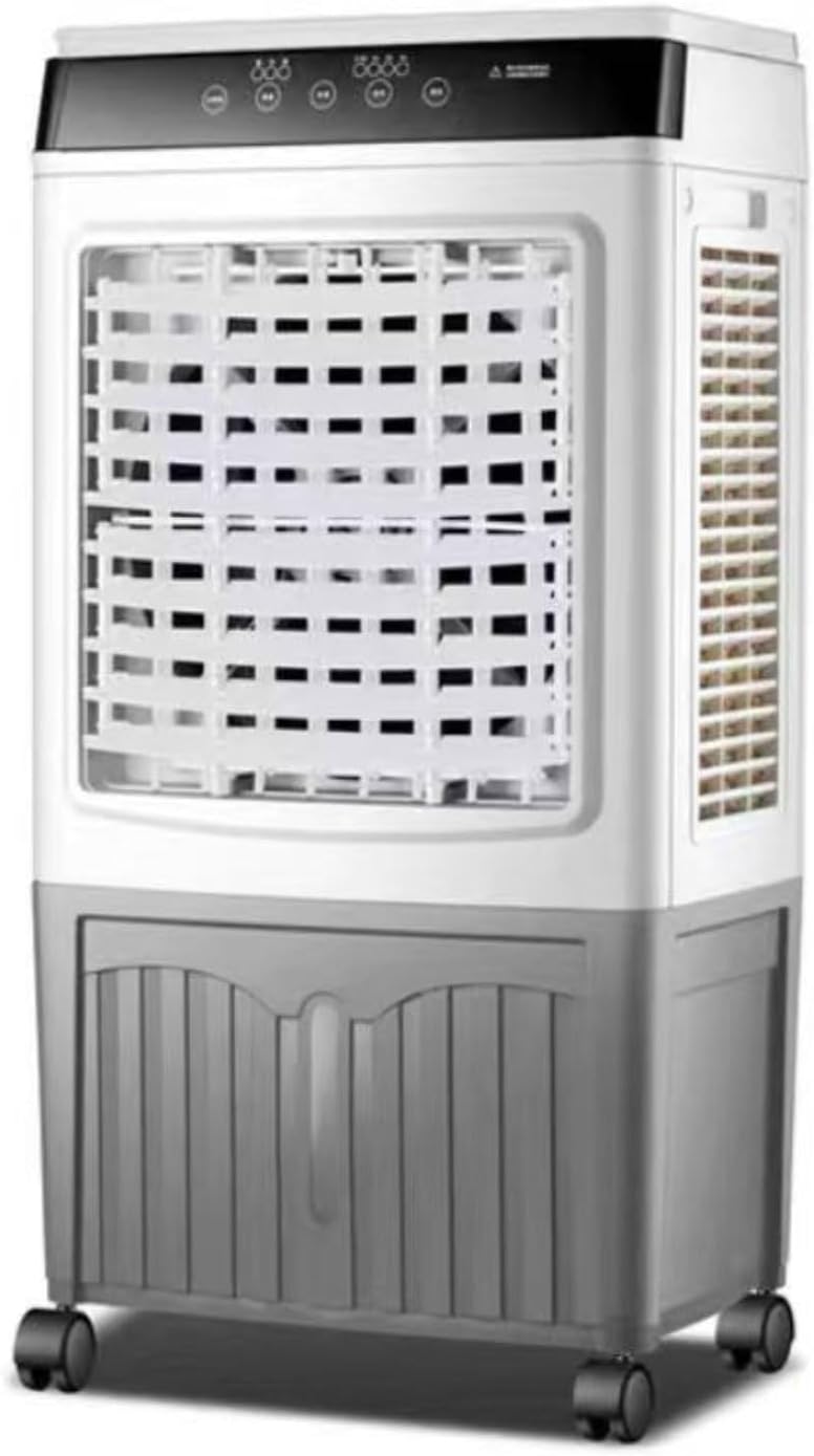 GENERIC Refroidisseur D'air évaporatif Portable 40L Avec Télécommande, 3 Vitesses Et Oscillation Automatique, Unité De Climatisation Mobile à économie D'énergie Pour La Chambre à Coucher De Bureau à Domicile,