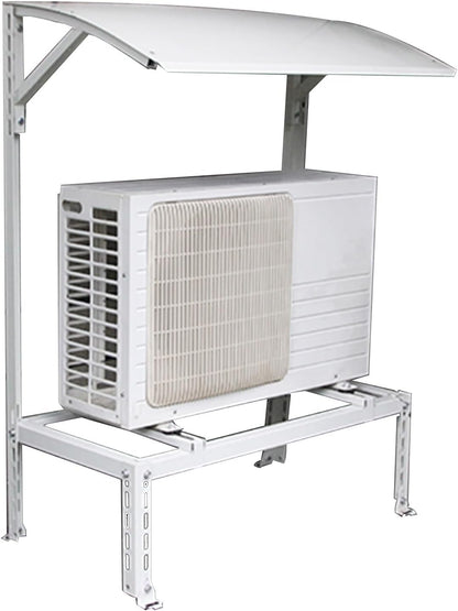 Support Climatiseur Exterieur Avec Auvent, Support De Montage Pour Climatiseur, Capacité De Charge Jusqu'à 200 Kg, Pour Clim Split Et Pompes à Chaleur