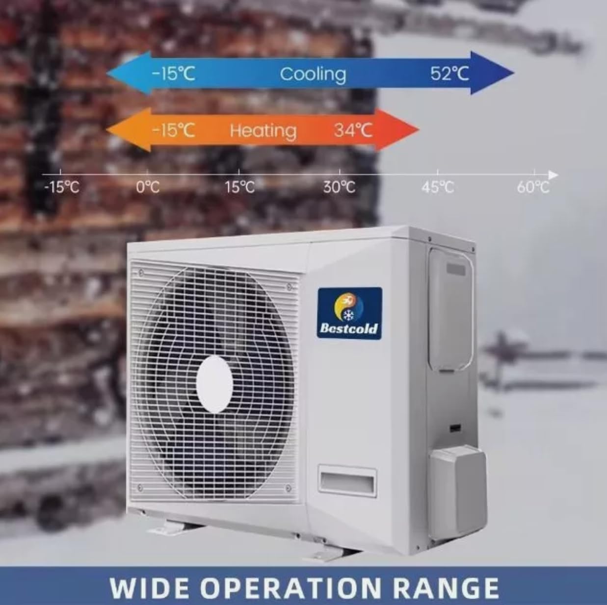 GENERIC 36000BTU Ductless Multi 18k Zones Mini Split Climatiseur Et Chauffage – 2 Zones