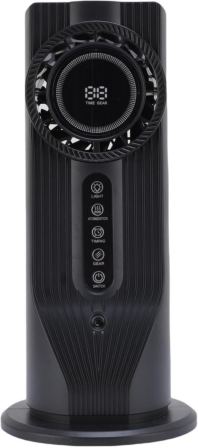  Humidificateur De Refroidisseur D'air, 100 Ml, 6 Vitesses, Alimenté Par USB, Refroidisseur D'air Portable, Ventilateur De Refroidissement De Bureau Avec Minuterie 6 Heures Pour Bureau,