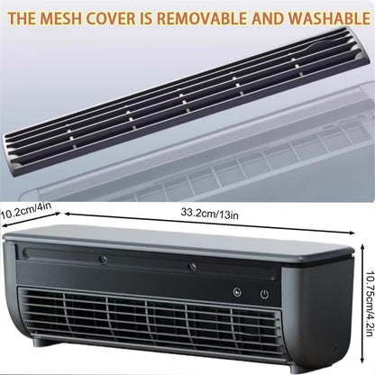  10s Ventilateur De Refroidissement Instantané Pas De Support De Forage, Refroidisseur à Courant Alternatif Portable De Charge Sans Fil Avec Brouillard De Glace Pour Le Mur De Chambre De Cuisine Ou L'u