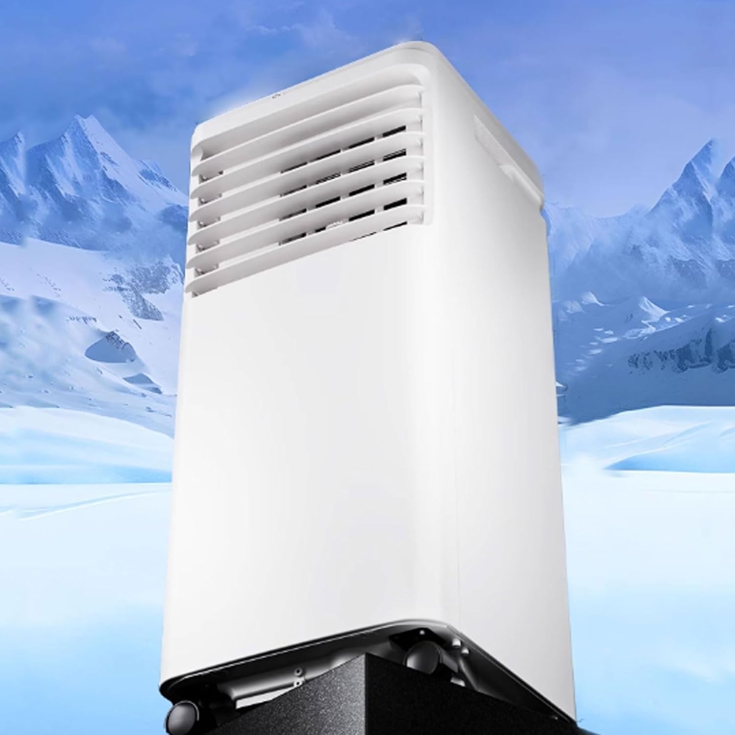 GENERIC Rafraichisseur D'air Climatiseur Mobile Silencieux Smart Avec Télécommande Et Écran Tactile Conception Sans Évacuation Aucune Installation Requise 220 V