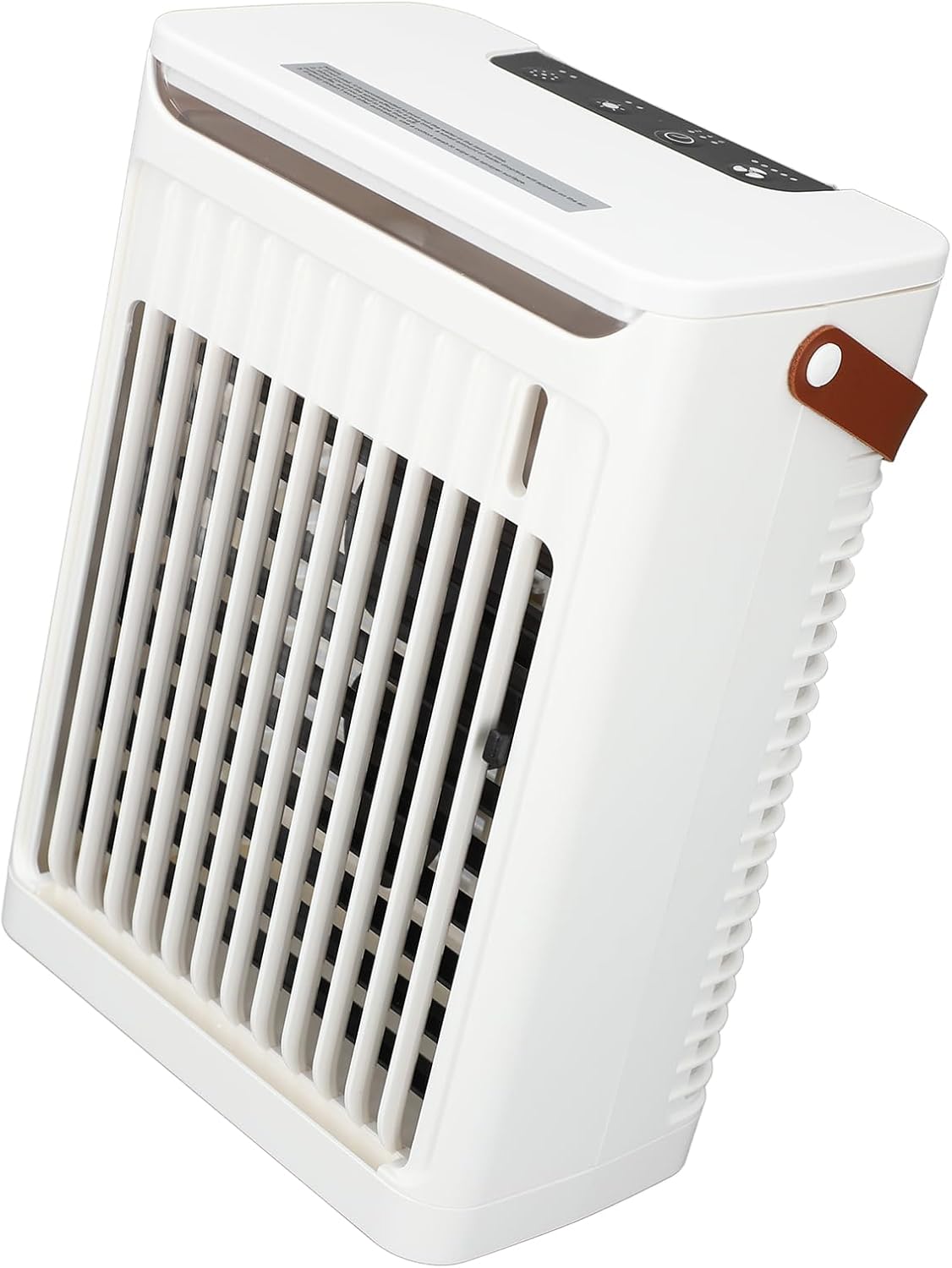  Climatiseur Portable, Humidificateur, Refroidisseur D'air, Refroidissement Efficace, 2 Brumes Froides, Ventilateur à 5 Vitesses, 7 LED, Mini Prise USB, Pour Maison, Bureau,