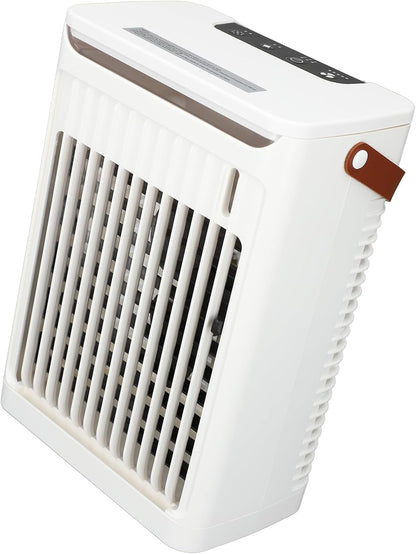  Climatiseur Portable, Humidificateur, Refroidisseur D'air, Refroidissement Efficace, 2 Brumes Froides, Ventilateur à 5 Vitesses, 7 LED, Mini Prise USB, Pour Maison, Bureau,