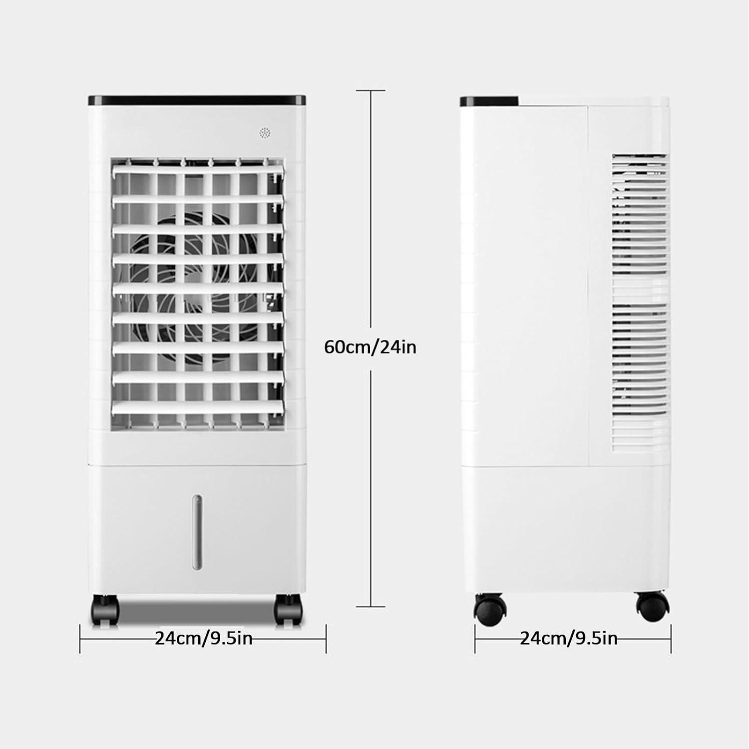GENERIC Réservoir De Refroidisseur De Soirée 35L, Portable Avec Rouleaux Et Boîtes à Glace, Ventilateur Silencieux Pour L'intérieur/extérieur, Refroidissement Et Humidification Efficaces, Idéal Pour Le Bure