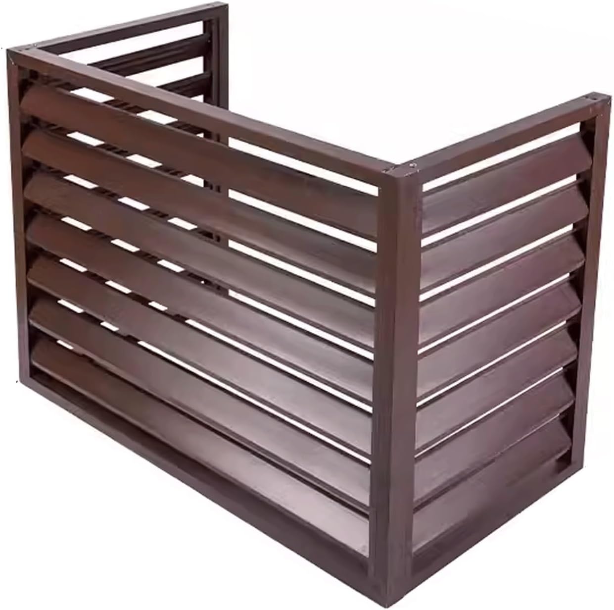  Housse De Protection En Aluminium Pour Climatiseur Extérieur, Imperméable Et Résistante Aux UV, Convient Aux Tailles 5P (120 X 70 X 150 Cm), Marron Et Résistante Aux Intempéries