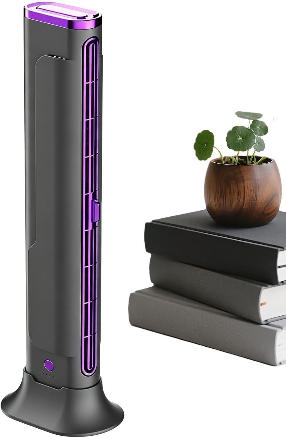  Petit Climatiseur Portable - Appareil Tour Compact Portable Rechargeable USB Sans Pales,ventilateur Climatiseur - Pour Bureau Extérieur Intérieur Voyage Camping-Car Garage Atelier Dortoir Cuisine