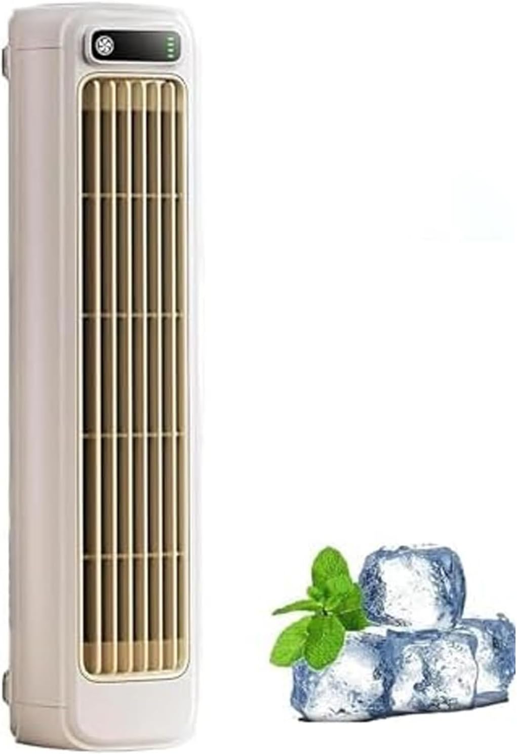 GENERIC Climatiseur Mobile Silencieux Sans Évacuation, Ventilateur Rafraîchisseur D'Air à Évaporation 3 Vitesses Mode Freeze, Sans Pales USB-C Sans Fil Portable Pour Chambre Bureau Maison
