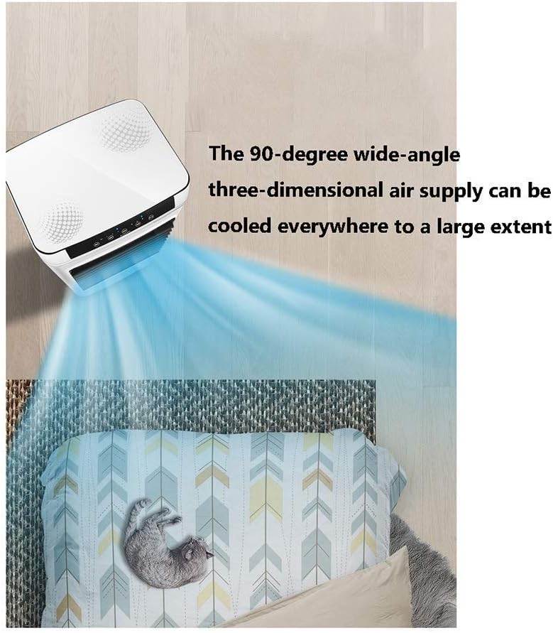 GENERIC Refroidisseur D'air Portable, Réservoir D'eau 40L, Affichage LED, Télécommande, 3 Vitesses De Ventilateur, Minuterie 24h, Courant Alternatif D'évaporation Efficace énergétique Pour Le Bureau à Domicil