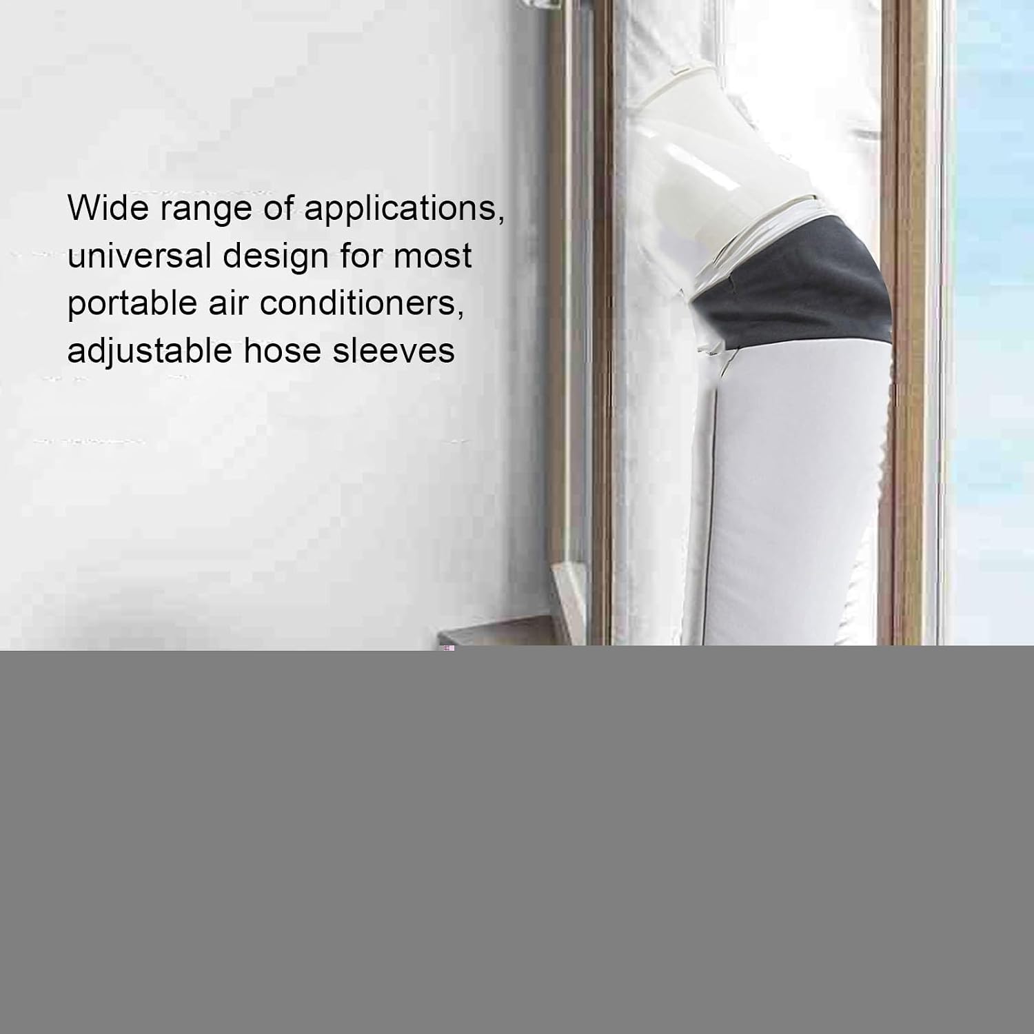  Couvercle De Tuyau De Climatisation Portable, Protection Pour Tuyau Climatiseur, Isolation T-uyau Climatiseur Manchon, T-uyau D'échappement De 5,9 "de Diamètre