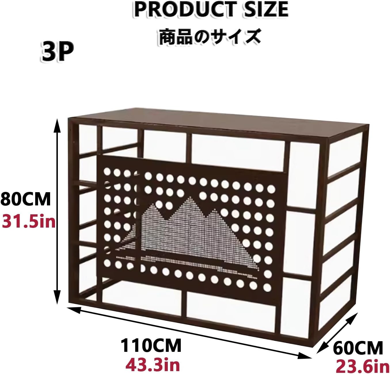  Mini Support De Clôture à Condensateur En Aluminium Pour Pompe à Chaleur Extérieure Réduction Du Bruit Noir 110 X 60 X 80 Cm – Protection Résistante Aux Intempéries Pour Climatiseurs