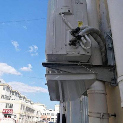 GENERIC Couvercle Pour Bac Vidange Condensat Climatisation Extérieur, Bac D'égouttage Climatiseur, Bac Récupération CVC Métal Galvanisé Avec Tuyau Vidange Pour Unité Bobine Ventilateur Climatisation