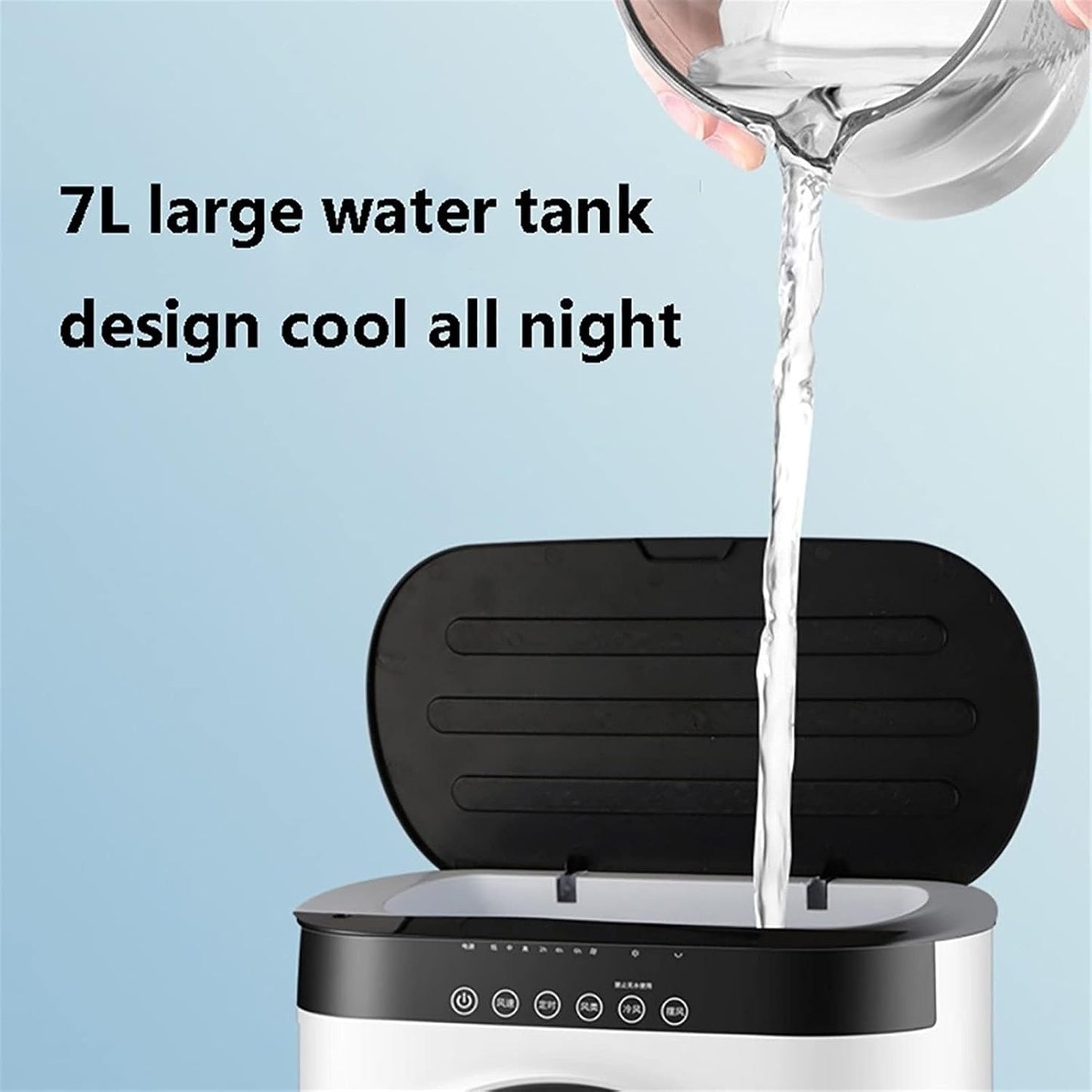  13000BTU Air Refroidisseur, Réfrigération Mobile, Déshumidification, 3 Vitesses De Ventilateur, Affichage LED Et Télécommande, Minuterie 12h, Classe D'économie D'énergie A