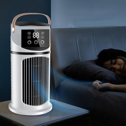Genérico Climatiseur Portable – Ventilateur De Bureau, Refroidisseur D'air Nébulisé Avec Lumière LED | Dispositif De Climatisation Personnel à 9 Vitesses Pour Utilisation Sur Table De Maison, Chambre à Coucher