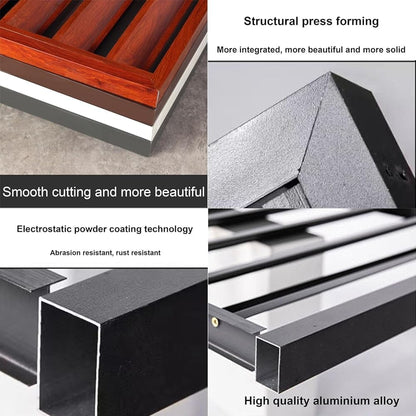 GENERIC Housse De Protection Pour Climatiseur D'extérieur En Aluminium Pour La Réduction Du Bruit Et La Défense Contre Les Intempéries - Pour Pompe à Chaleur - Support Polyvalent Pour Plantes