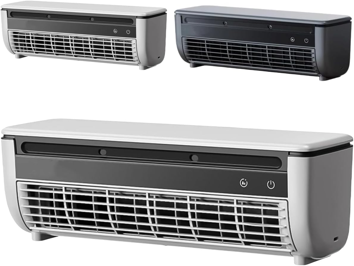  10s Ventilateur De Refroidissement Instantané Pas De Support De Forage, Refroidisseur à Courant Alternatif Portable De Charge Sans Fil Avec Brouillard De Glace Pour Le Mur De Chambre De Cuisine Ou L'u
