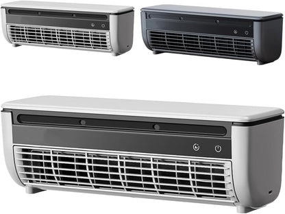  10s Ventilateur De Refroidissement Instantané Pas De Support De Forage, Refroidisseur à Courant Alternatif Portable De Charge Sans Fil Avec Brouillard De Glace Pour Le Mur De Chambre De Cuisine Ou L'u