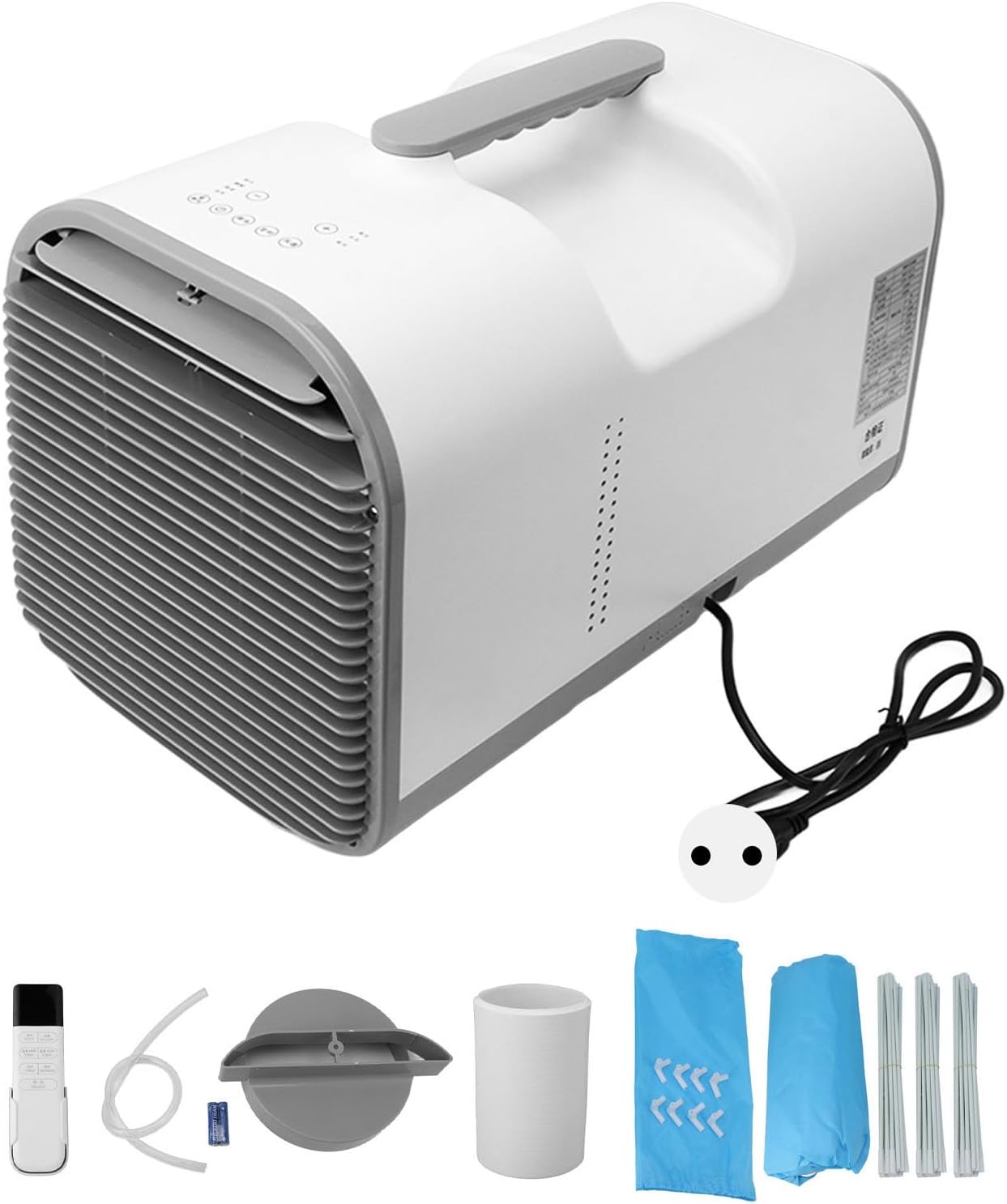  Climatiseur Portable, Alliage D'aluminium ABS Réglable, Télécommande à économie D'énergie, Refroidissement Rapide, Mini Climatiseur Personnel Avec Filet Pour Lit à La Maison