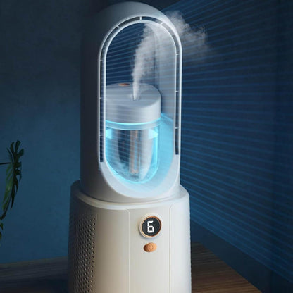 GENERIC Climatiseur Portable Rechargeable Sans Ventilateur, 6 Niveaux De Vitesse, 1 à 3 Heures D'autonomie, Refroidisseur D'air évaporatif En ABS Léger Pour La Maison Et Le Bureau