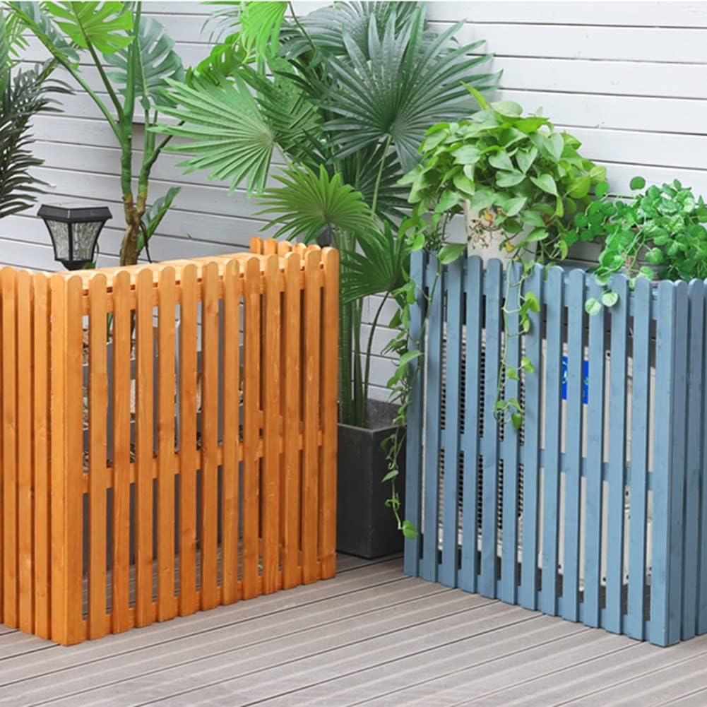 GENERIC Housse En Bois Pour Climatiseurs Extérieurs – Marron 85 X 35 X 84 Cm – Clôture Décorative Pour Dissimuler Les Climatiseurs Divisés Et Améliorer L'esthétique De La Terrasse.