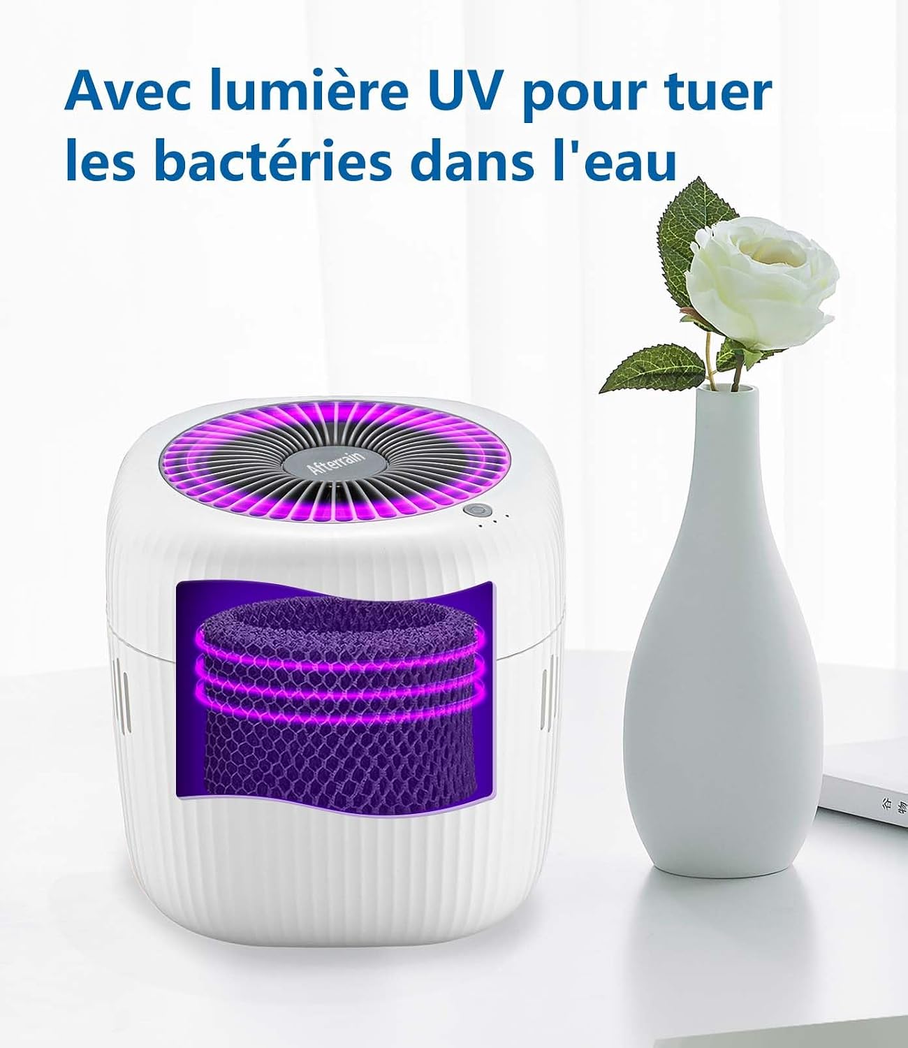  Mini Humidificateur 2,5 Litres, Humidificateur D'air Pour Chambre à Coucher, Bureau, Hôtel, Chambre à Coucher, USB, Sans Brouillard, Petite Chambre D'enfant, Batterie De Bébé