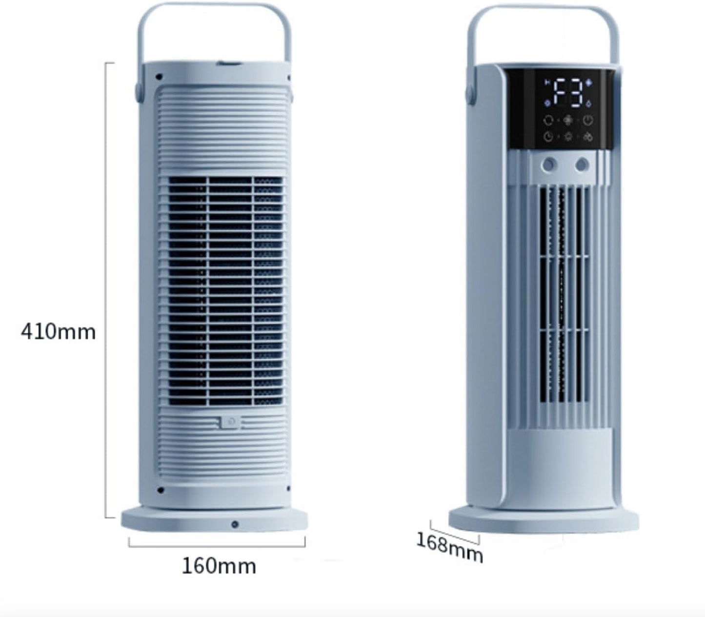 GENERIC Refroidisseur D'air Portable De Climatisation De Refroidisseur D'air évaporatif Avec 180°Auto Oscillation 3 Vitesses à Distance 10H Minuteur 3-en-1 Ventilateur De Refroidissement D'air Avec Télécomman