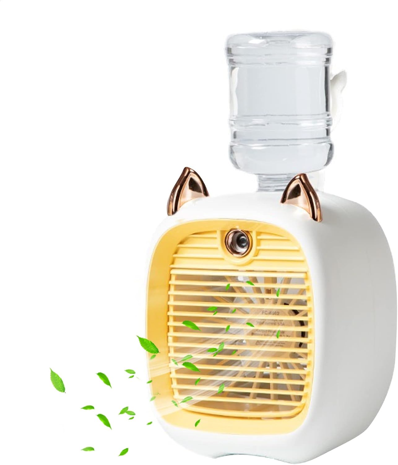  Climatiseur, Mini Refroidisseur D'air Avec Réservoir D'eau De 270 Ml, USB Chargement De Refroidisseur D'air évaporatif à 3 Vitesses, Refroidissement Personnel Silencieux, Bureau Pour Le Bureau à Domi