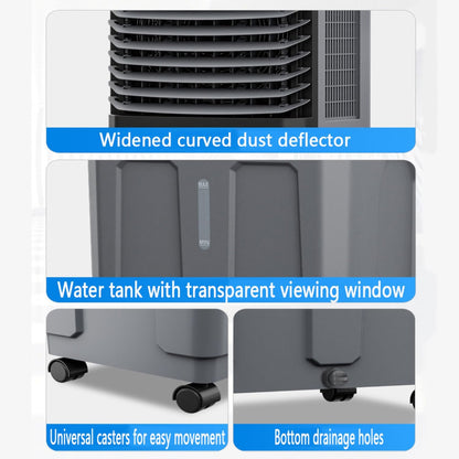  Refroidisseur Évaporatif Climatiseur Mobile Silencieux 20/30/40 Litres Purificateur D'air Avec Panneau Évaporatif Refroidissement Ventilation Affichage Tactile Ventilateur Refroidisseur D'air