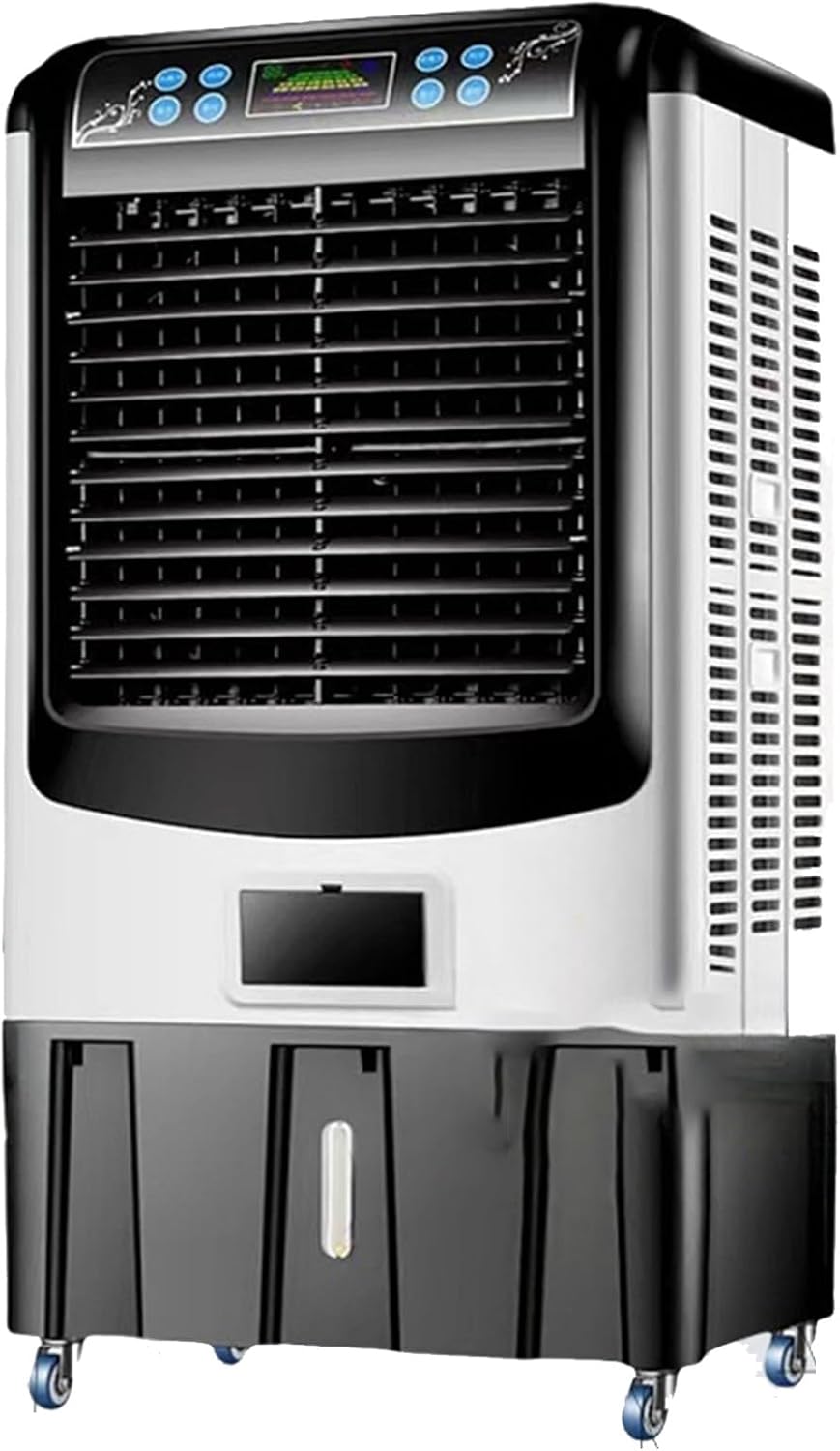  Refroidisseur D'air Par Évaporation, Refroidisseur De Marais 4200 CFM Avec Réservoir De 13,2 Gallons, Refroidisseur D'évaporation Portable Avec Télécommande, Minuterie De 12 Heures, 6 Packs De Glace,