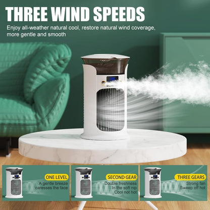 GENERIC Climatiseur Mobile, Refroidissement Par évaporation, Petit Climatiseur Portable, Climatiseur Mobile (vert)