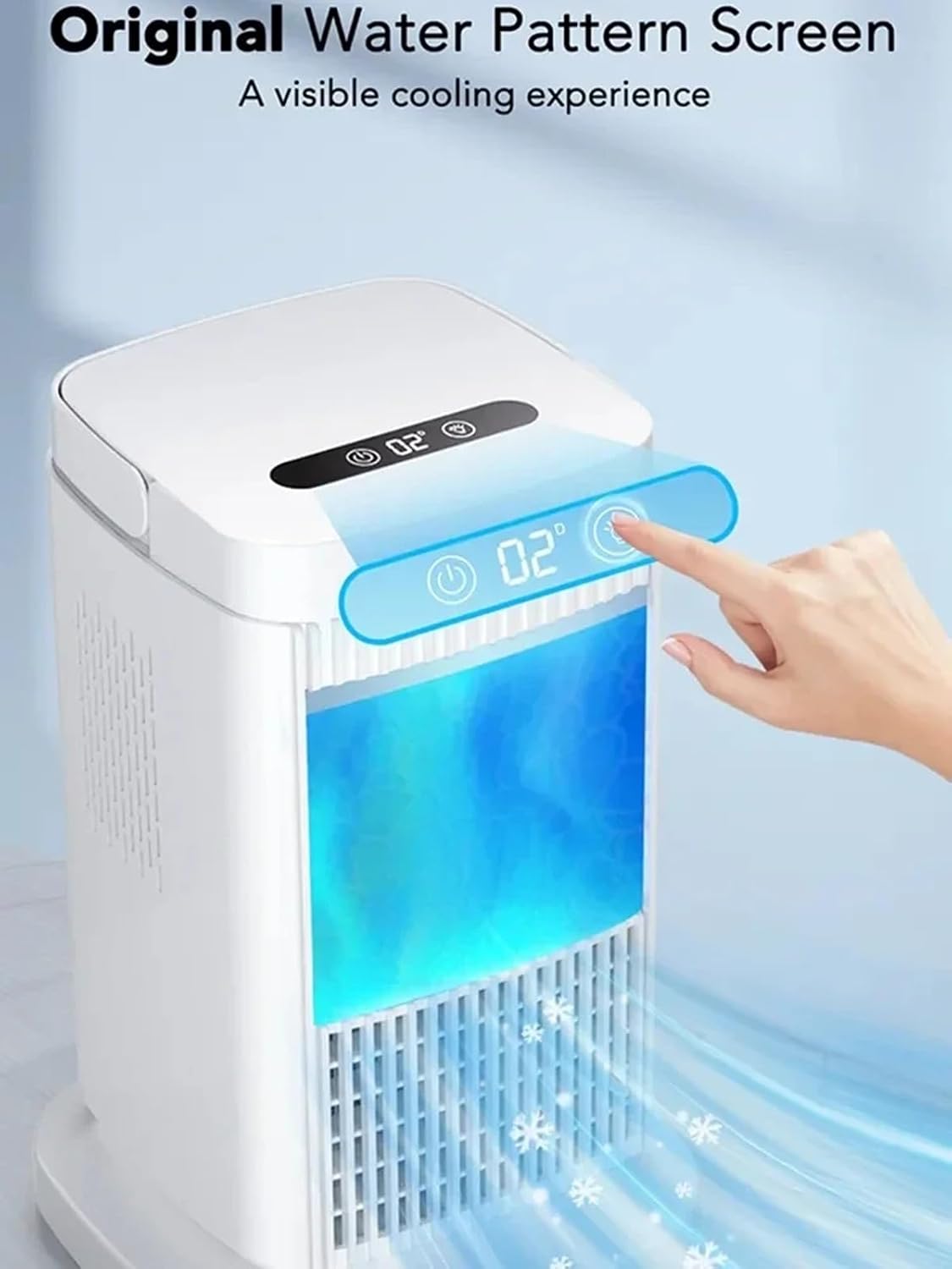  Climatiseur Portable, Refroidisseur D'air 4 En 1, Refroidisseur D'air De Réfrigération À Semi-conducteur Pour Ventilateur De Refroidissement Silencieux Sans Eau