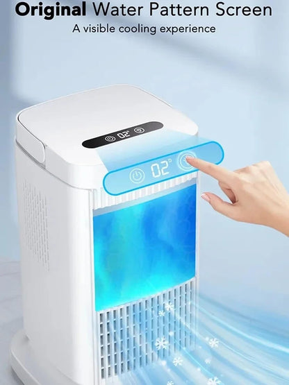  Climatiseur Portable, Refroidisseur D'air 4 En 1, Refroidisseur D'air De Réfrigération À Semi-conducteur Pour Ventilateur De Refroidissement Silencieux Sans Eau
